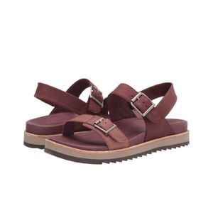 Merrell Women's Juno Buckle Backstrap Sandal Marron Pink Red Size 10